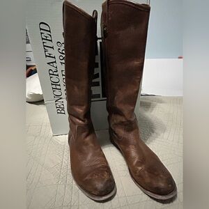 Frye Brown Melissa Button Extended Boots for Women